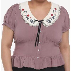 Her Universe Disney Snow White And The Seven Dwarfs Woven Top Plus - Size 3
